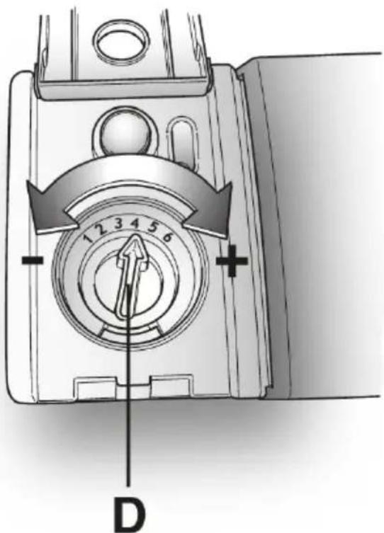 HOOVER HDISH 700 HDIN 4S613PS80 - Regulating the rinse aid from 1 to 6 - 4