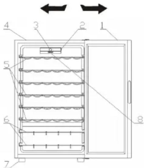 HOOVER HWC 150 EELWN - UMKEHRBARE TUR - 1