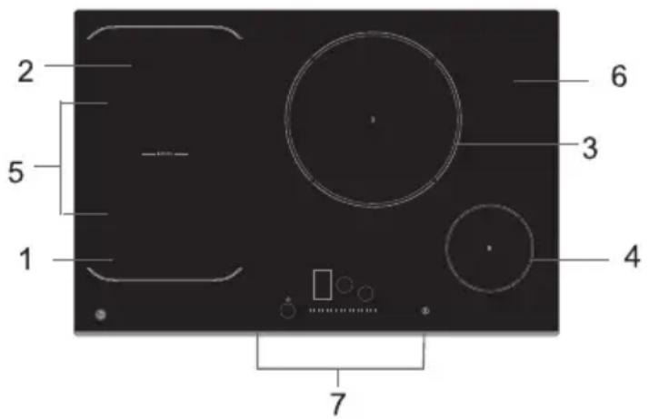 HOOVER HIE844SB1 - Vue du dessus - 1