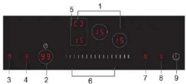 HOOVER HIE844SB1 - Panel de control - 1