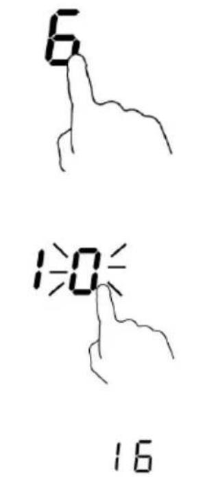 HOOVER HIE844SB1 - If the timer is set on one zone: - 1