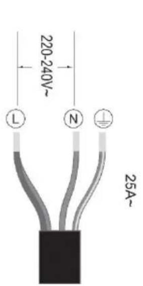 HOOVER HIE844SB1 - Keittotason liittäminen verkkovirransyöttöön - 3