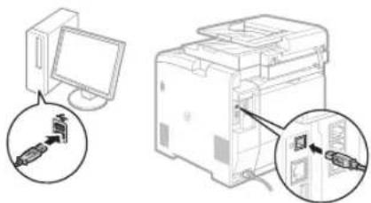 CANON imageCLASS MF729Cdw - Connexion via un cable USB - 2