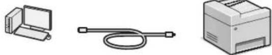 CANON imageCLASS MF729Cdw - Connecting via a USB cable - 1