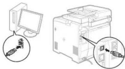CANON imageCLASS MF729Cdw - Conexión con un cable USB - 2