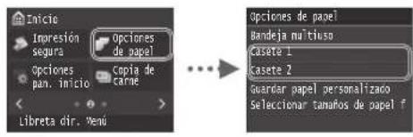 CANON imageCLASS MF729Cdw - Ajuste del tiempo y el tipo del papel - 1