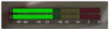 Blackmagic Design Pocket Cinema Camera 4K - Indicateurs audio - 1