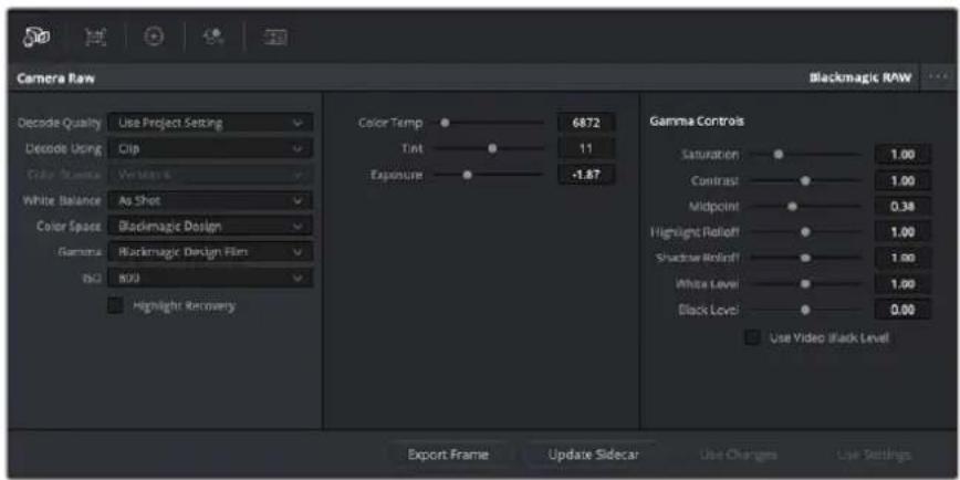 Blackmagic Design Pocket Cinema Camera 4K - Clip-Einstellungen für Blackmagic RAW - 1