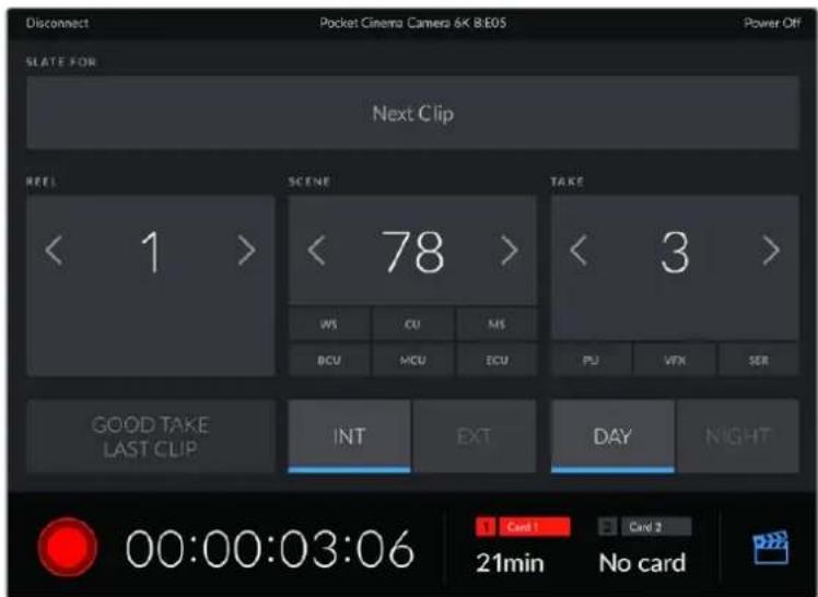 Blackmagic Design Pocket Cinema Camera 4K - Steuern der Kamera mit der Blackmagic Camera Control App - 2