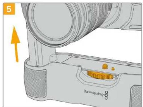 Blackmagic Design Pocket Cinema Camera 4K - Blackmagic Pocket Camera Battery Gripを取り付む: - 5
