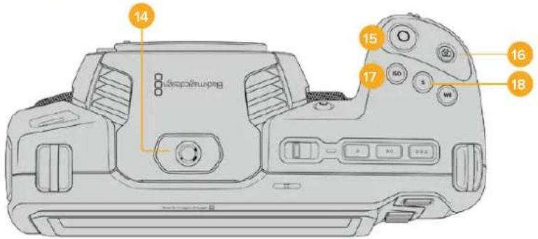 Blackmagic Design Pocket Cinema Camera 4K - Panel superior - 1