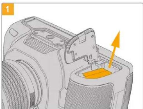 Blackmagic Design Pocket Cinema Camera 4K - To attach Blackmagic Pocket Camera Battery Grip: - 1