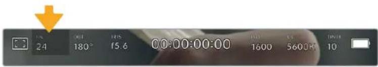 Blackmagic Design Pocket Cinema Camera 4K - Fotogramas por segundo - 1