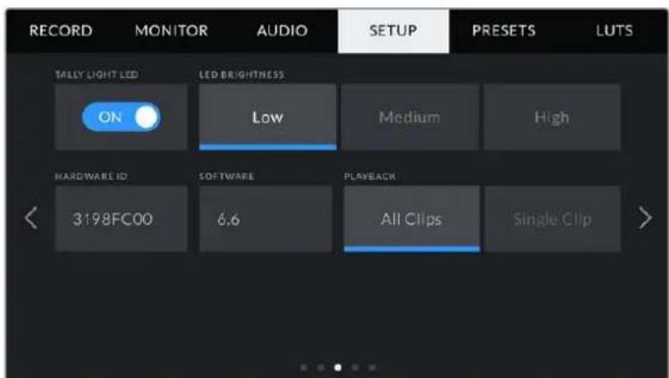 Blackmagic Design Pocket Cinema Camera 4K - Setup Settings Page 3 - 1