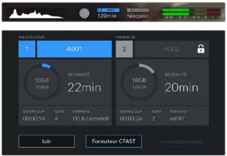 Blackmagic Design Pocket Cinema Camera 4K - Bloqueo y desbloqueo de tarjetas SD - 2