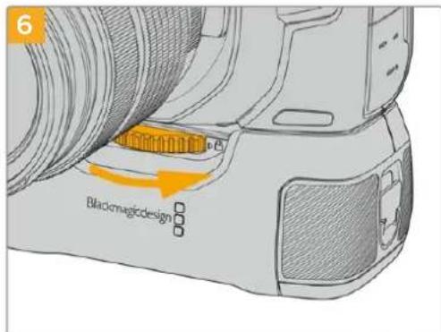 Blackmagic Design Pocket Cinema Camera 4K - To attach Blackmagic Pocket Camera Battery Grip: - 6