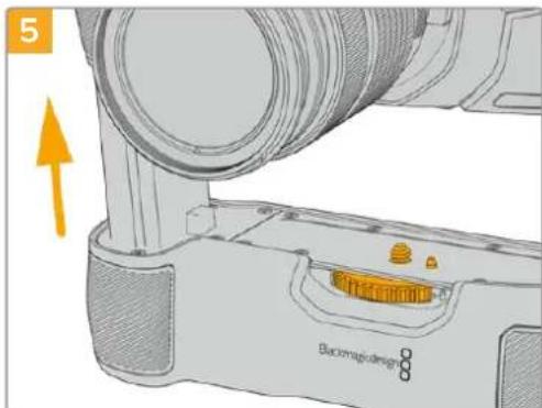 Blackmagic Design Pocket Cinema Camera 4K - To attach Blackmagic Pocket Camera Battery Grip: - 5