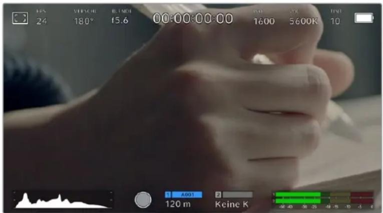 Blackmagic Design Pocket Cinema Camera 4K - Funktionsmerkmale des Touchscreens - 1