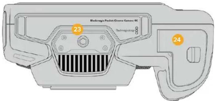 Blackmagic Design Pocket Cinema Camera 4K - Face inférieure - 1
