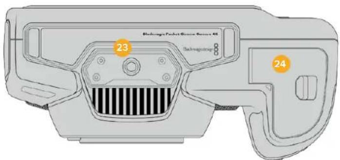 Blackmagic Design Pocket Cinema Camera 4K - Parte inferior - 1
