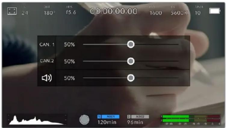 Blackmagic Design Pocket Cinema Camera 4K - Vumetros - 2