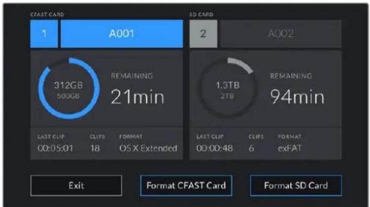 Blackmagic Design Pocket Cinema Camera 4K - Recording Time Remaining - 2