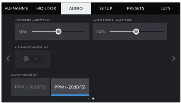 Blackmagic Design Pocket Cinema Camera 4K - AUDIO-Einstellungen Seite 2 - 1