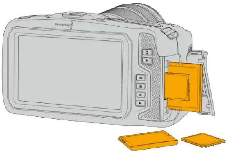 Blackmagic Design Pocket Cinema Camera 4K - To insert a CFast card: - 5