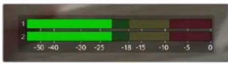 Blackmagic Design Pocket Cinema Camera 4K - Audiopegelmeter - 1