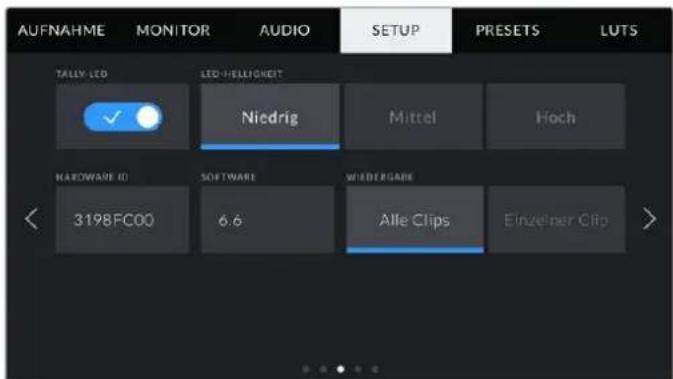 Blackmagic Design Pocket Cinema Camera 4K - SETUP-Einstellungen Seite 3 - 1
