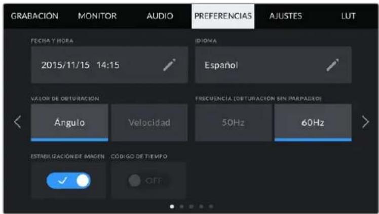 Blackmagic Design Pocket Cinema Camera 4K - Ajustes generales 1 - 1