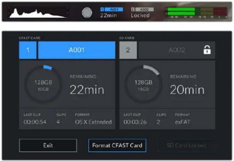 Blackmagic Design Pocket Cinema Camera 4K - Locking and Unlocking SD Cards - 2