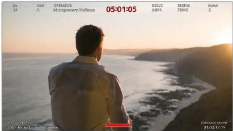 Blackmagic Design Pocket Cinema Camera 4K - Mostrar texto en pantalla para el responsable de fotografia o el director - 1