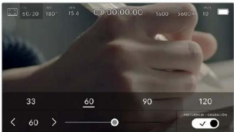 Blackmagic Design Pocket Cinema Camera 4K - Frecuencia deImagen del sensor - 1