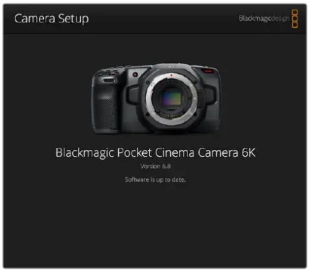 Blackmagic Design Pocket Cinema Camera 4K - Mise à jour du logiciel de laamera sous Mac - 1