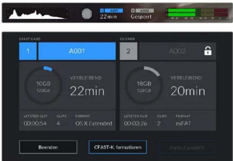 Blackmagic Design Pocket Cinema Camera 4K - SD-Karten sperren und entsperren - 2