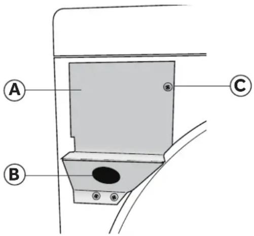 HAIER HLTD500AEW - PASO 2 – CONECTE UN CABLE ELÉCTRICO A LA SECADORA (SECADORA ELÉCTRICA - SOLAMENTE PARA EE.UU.) - 1