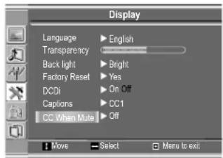 VOXX FPE1505 - Setting CC When Mute - 1