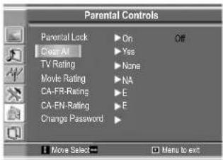 VOXX FPE1505 - Clear Parental Control Settings - 5