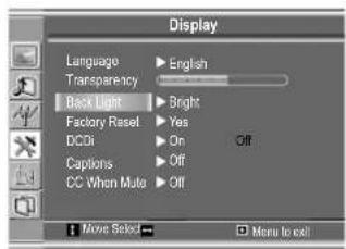 VOXX FPE1505 - Setting DCDi Function - 2