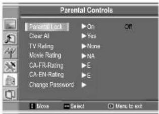 VOXX FPE1505 - Clear Parental Control Settings - 2