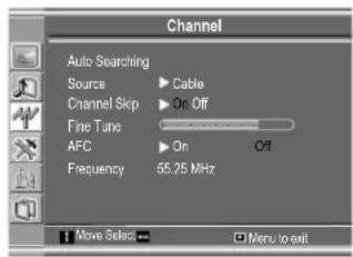 VOXX FPE1505 - Sélection de la source de signal - 1