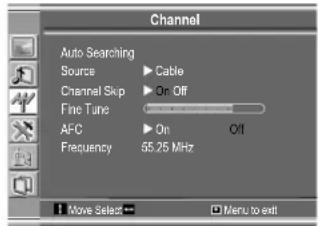 VOXX FPE1505 - Selecting the Signal Source - 1