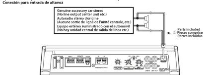 KENWOOD KAC8105D - Connection / Raccordements / Conexiones - 2