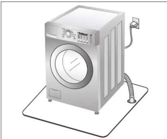 LG WM2496HSM - Installation of drain hose - 3