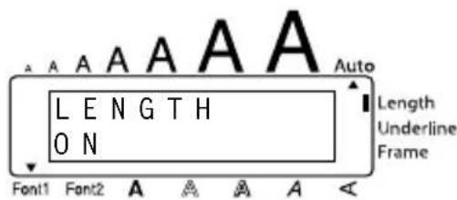 BROTHER Ptouch PT1960 - To select a label length of 5^ .. - 2