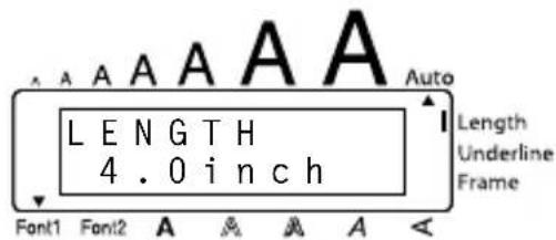 BROTHER Ptouch PT1960 - To select a label length of 5^ .. - 3