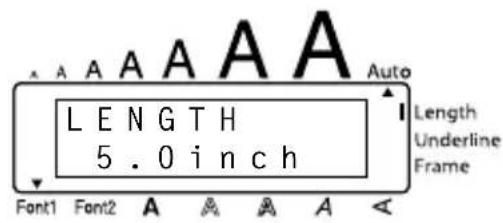 BROTHER Ptouch PT1960 - To select a label length of 5^ .. - 4