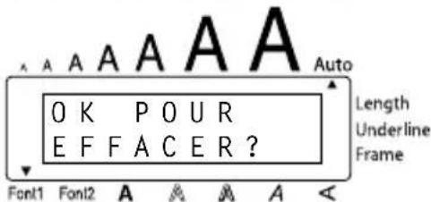 BROTHER Ptouch PT1960 - Effacer le texte enregistré sous le numero de fichier 4 : - 3