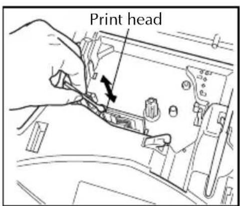 BROTHER Ptouch PT1960 - To clean the print head and rollers: - 1